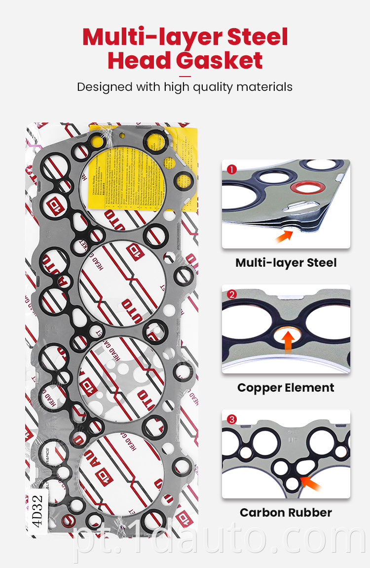 Head Gasket Kit for MITSUBISHI 4D32